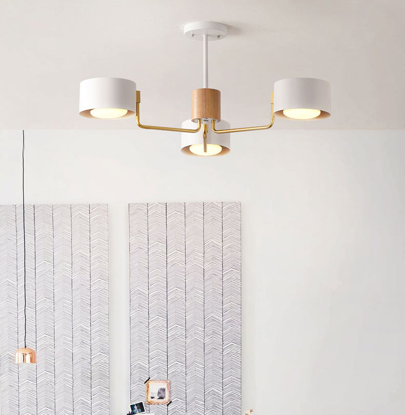 Modern Ceiling Light Wood Light Color of Macarons Bedroom Shop Hotel Light