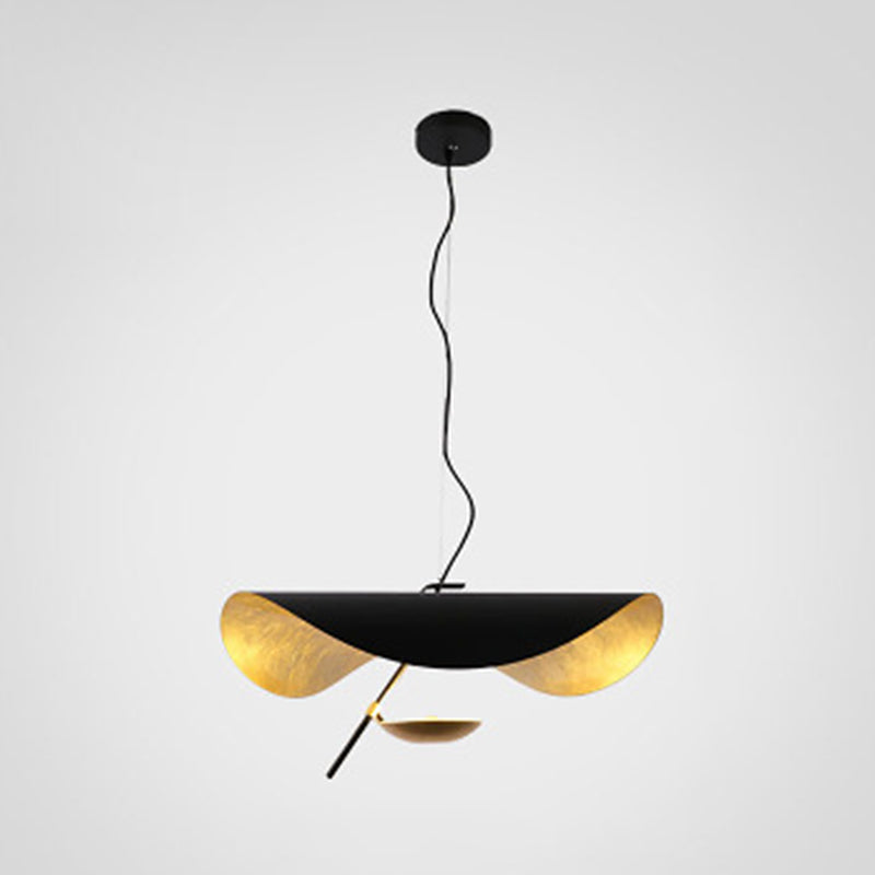 Lacquered Metal LED Pendant Light in Modern Luxury Style Wrought Iron Hanging Light for Dining Room