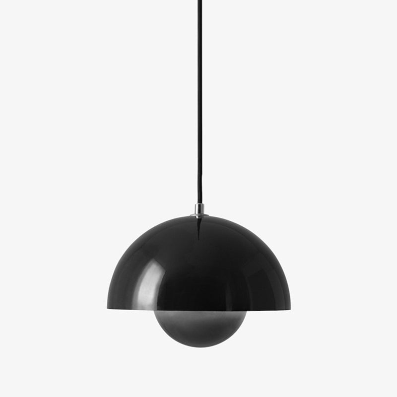 1 Light Metal Suspension Pendant Modern Semi Spheres Dining Room Hanging Light Fixtures