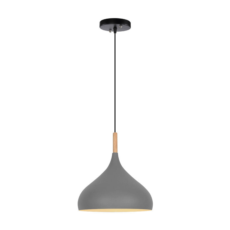 1 Light Metal Suspension Pendant Modern Wavy Dining Room Hanging Light Fixtures