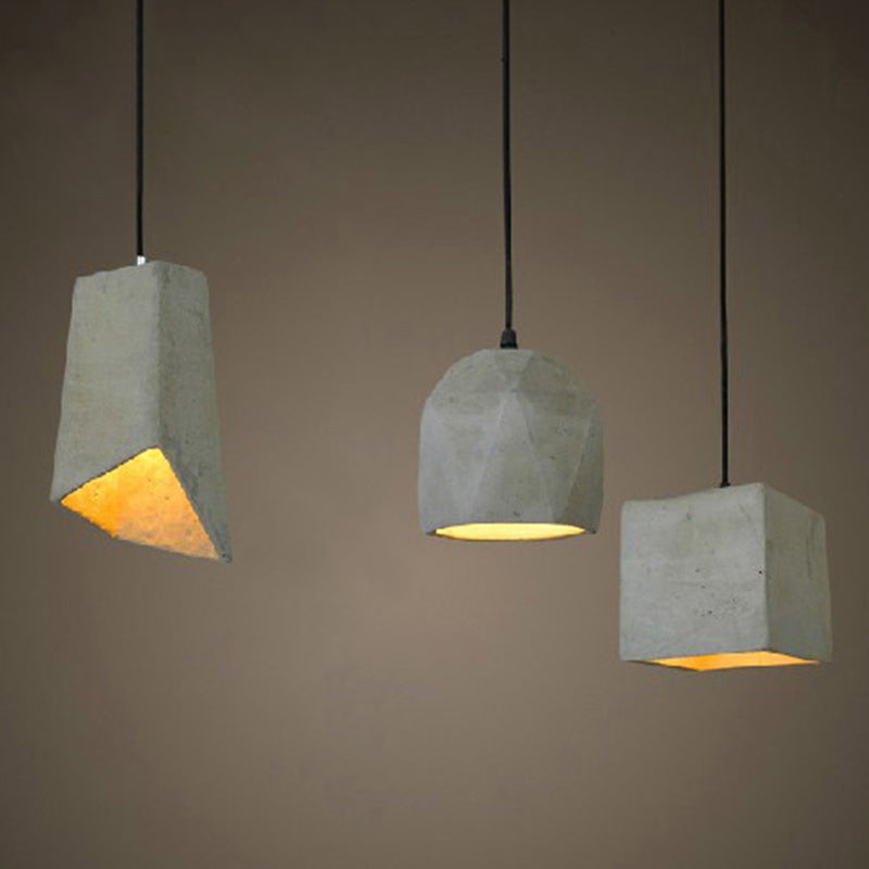 Modern Ceiling Pendant Cement Single Pendant Bar Indoor Room Light