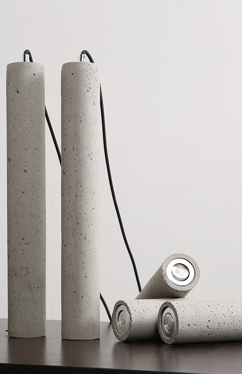 Luce di cemento a sospensione moderna a sospensione Luce da fuoco interno