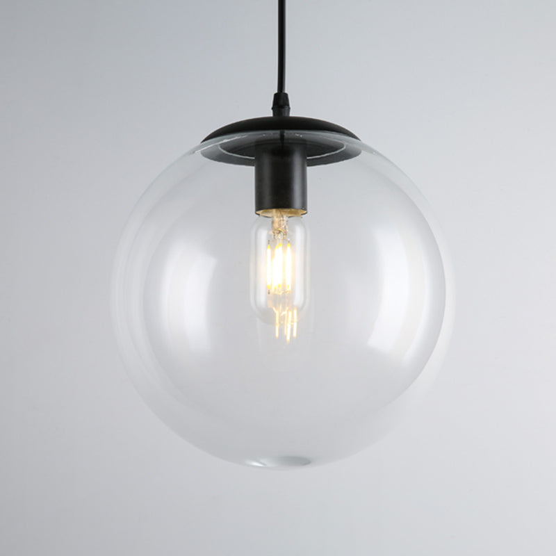 Luz de colgante industrial Pure Glass Light Room Light de dormitorio