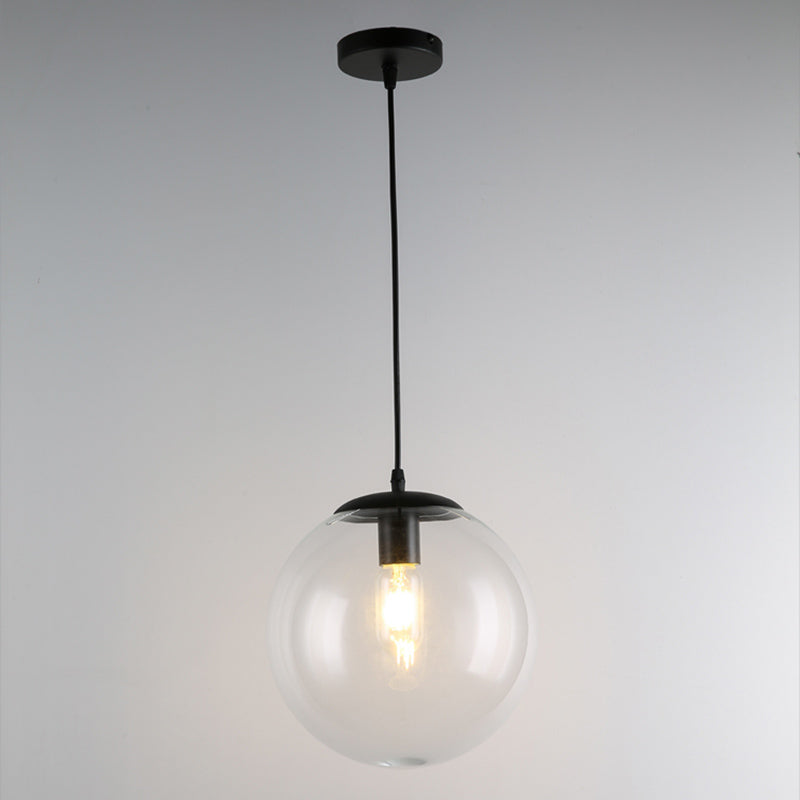 Luz de colgante industrial Pure Glass Light Room Light de dormitorio