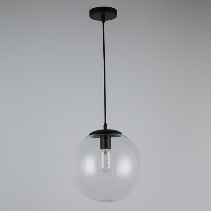 Luz de colgante industrial Pure Glass Light Room Light de dormitorio