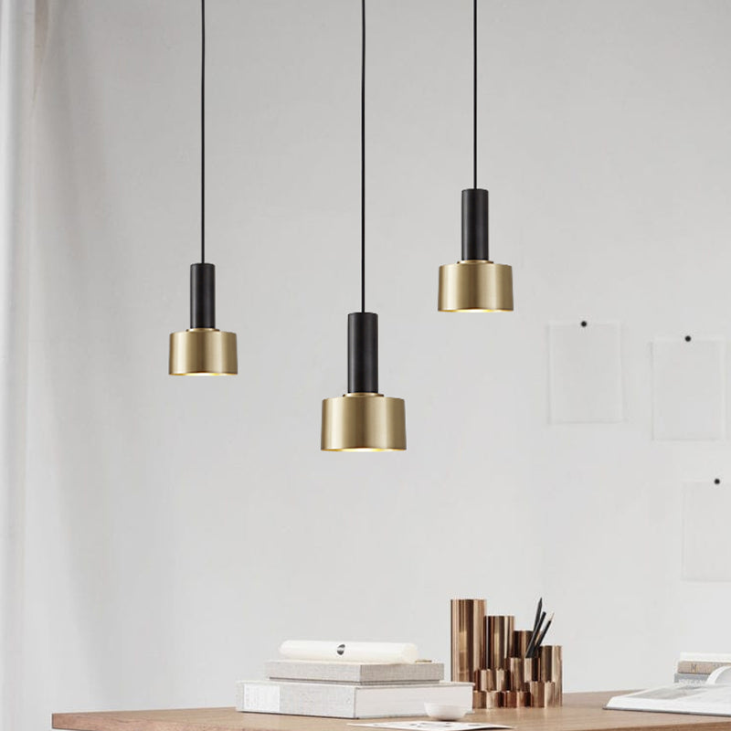 Slaapkamerhangende plafondlicht Minimalistische stijl Pendant lichtkit met cilinder metalen schaduw