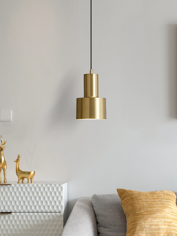 Slaapkamerhangende plafondlicht Minimalistische stijl Pendant lichtkit met cilinder metalen schaduw
