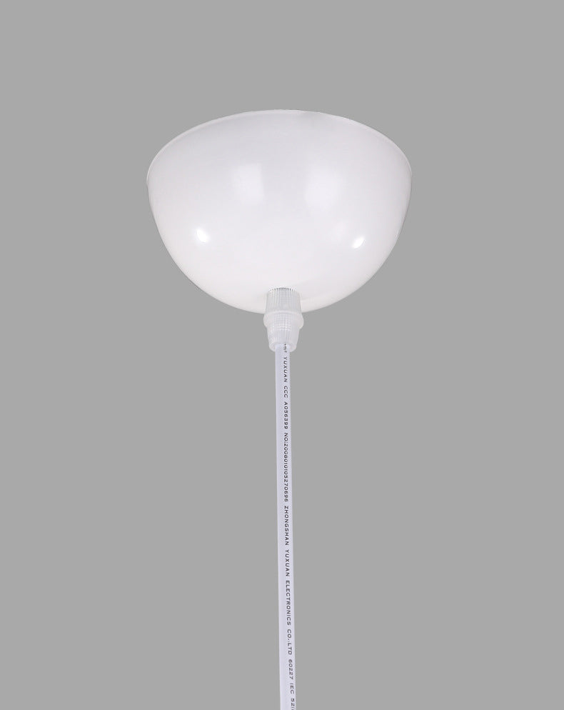 Lámpara de lámpara esférica lámpara moderna simplicidad de plumas de tono colgante para restaurante para restaurante