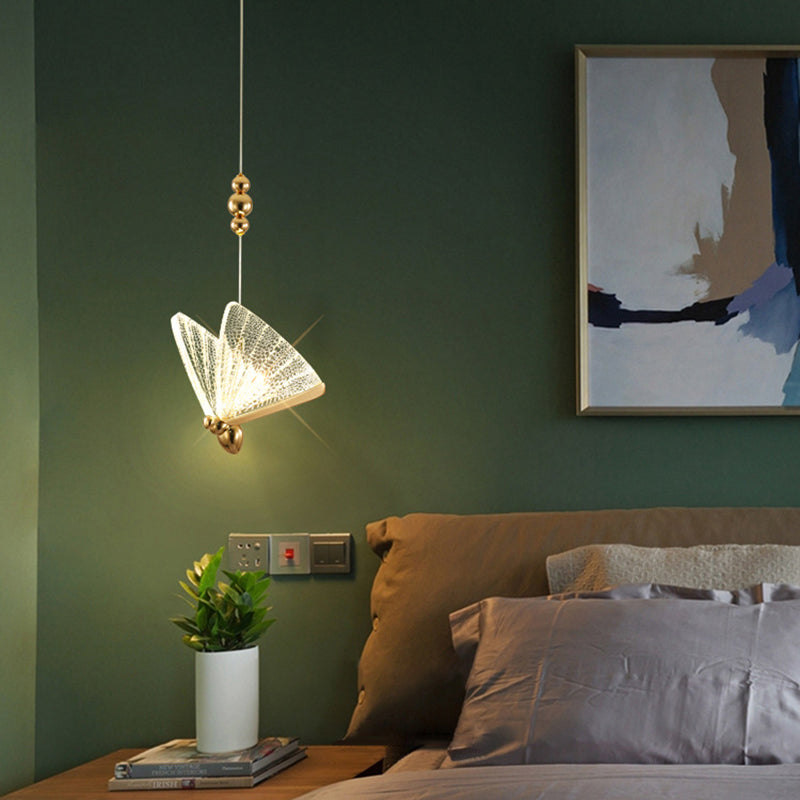 Simplicité moderne Butterfly Plafond Suspension lampe de plafond acrylique Fixage de plafond pour restaurant