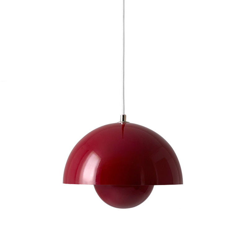 1 Light Metal Pendant Lighting Fixtures Modern Dome Dining Room Hanging Pendant Lights