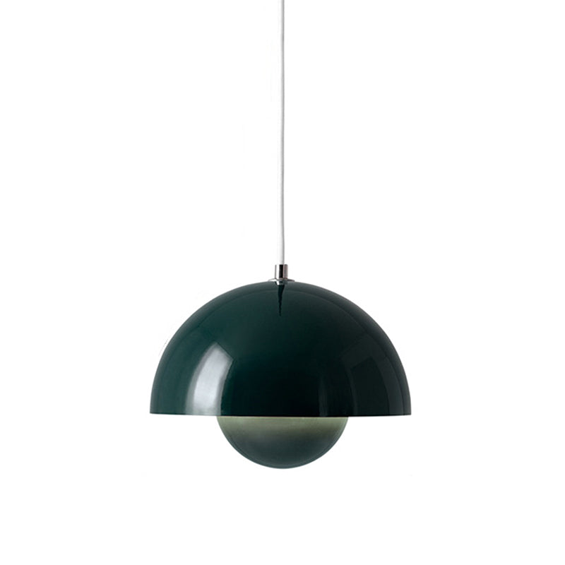 1 Light Metal Pendant Lighting Fixtures Modern Dome Dining Room Hanging Pendant Lights