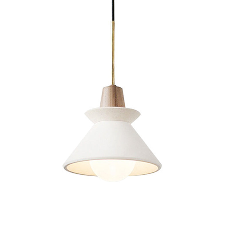 Modern Simplicity Cone Ceiling Chandelier Cement Hanging Light for Living Room