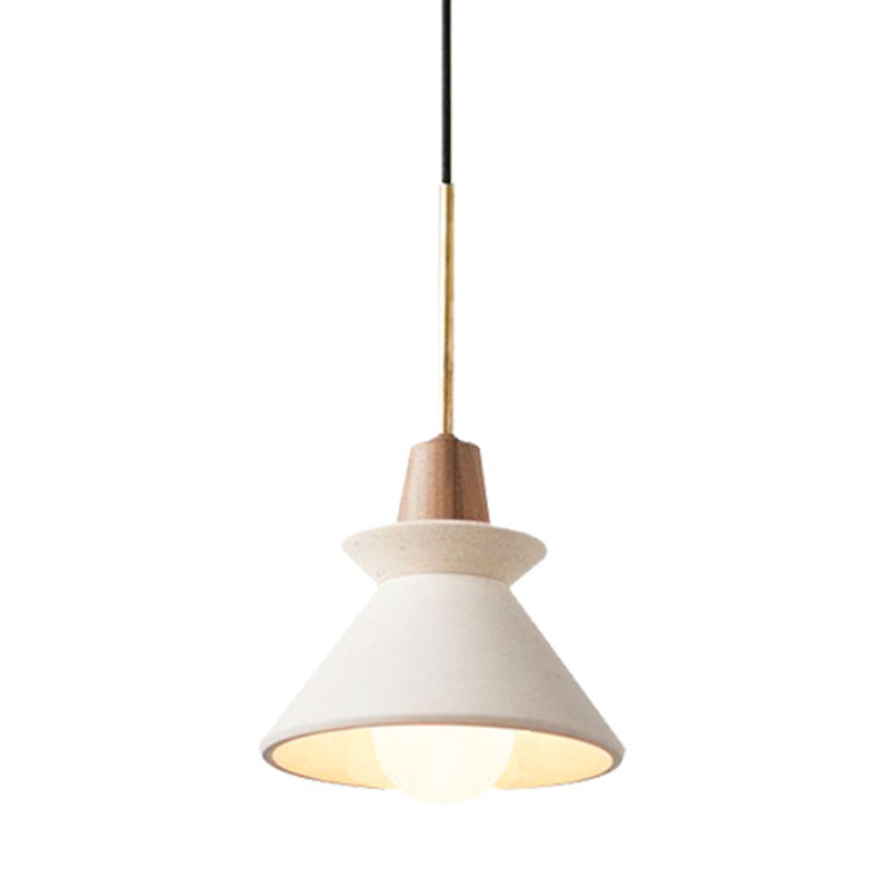 Modern Simplicity Cone Ceiling Chandelier Cement Hanging Light for Living Room