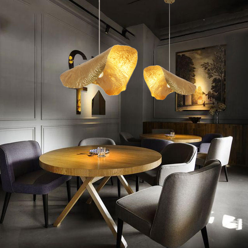 Metal Shaded Pendant Light Kit Contemporary Gold Hanging Light Fixture for Restaurant