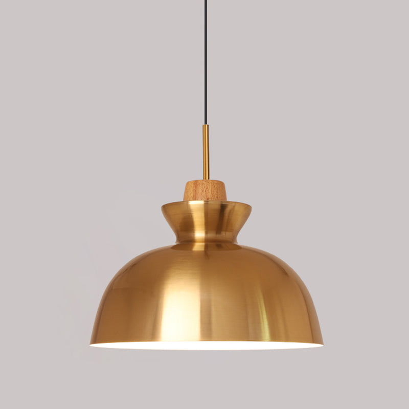 Gouden gearceerde hanglampverlichtingsarmatuur moderne stijl metalen hangend plafondlicht voor eetkamer