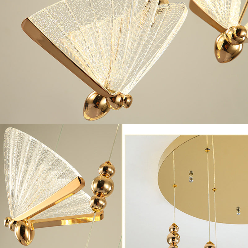 Butfly acrylique pendentif éclairage