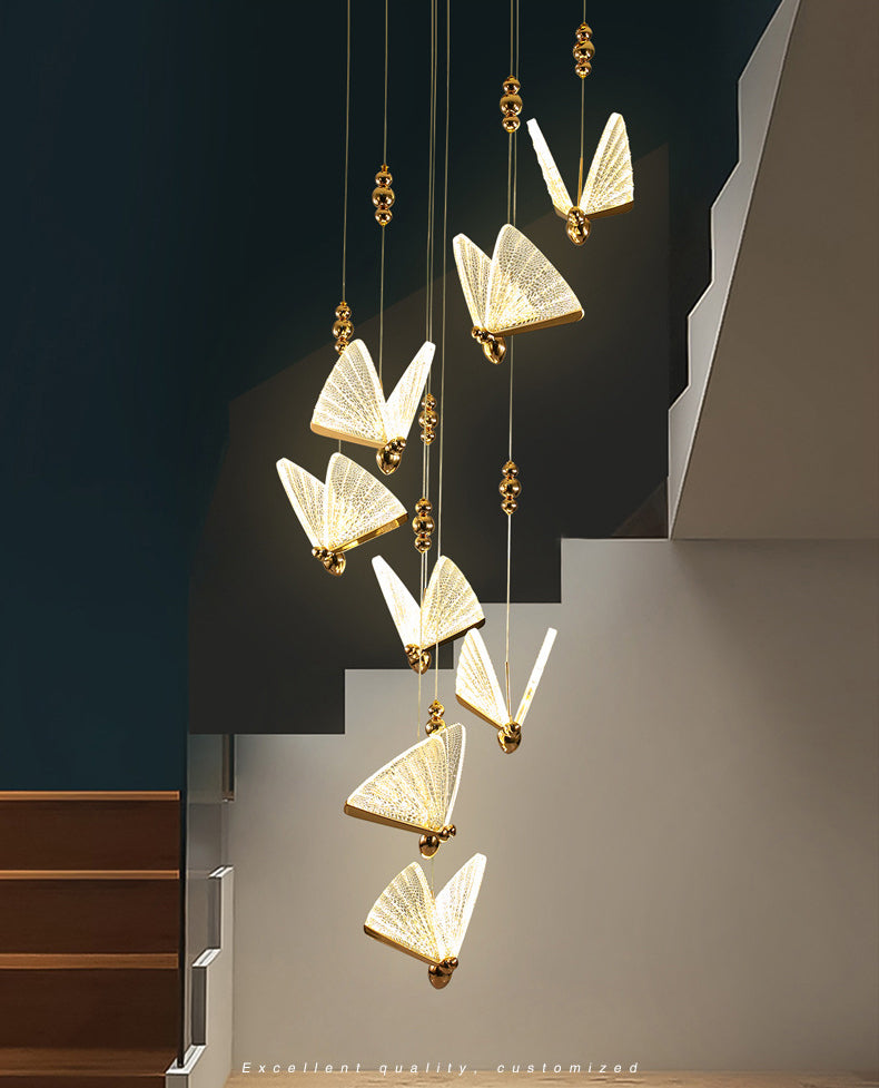 Butfly acrylique pendentif éclairage