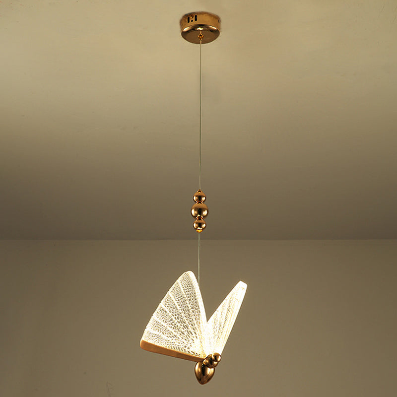 Vlinder hanglampverlichting armatuur minimalistische stijl acryl LED slaapkamer hanger plafondlicht
