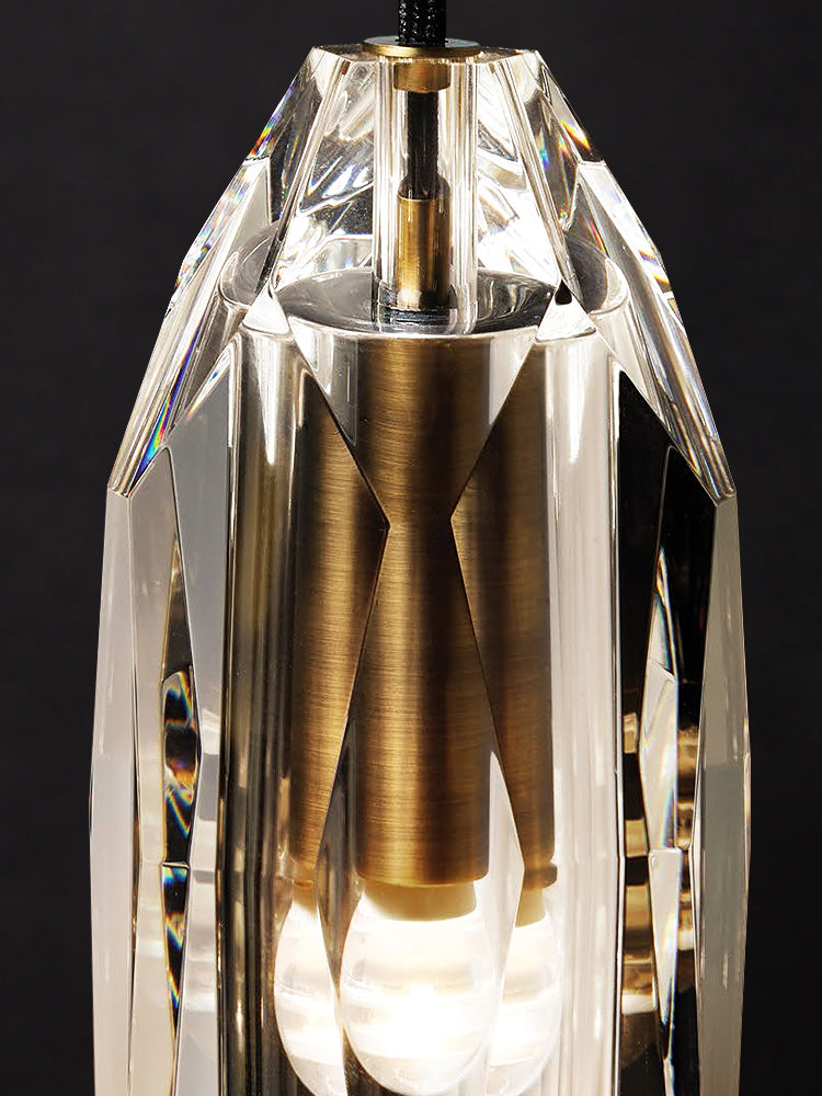 Crystal Gold LED Wall Lamp in Modern Luxury Style Copper Hanging Wall Sconce for Interior Spaces