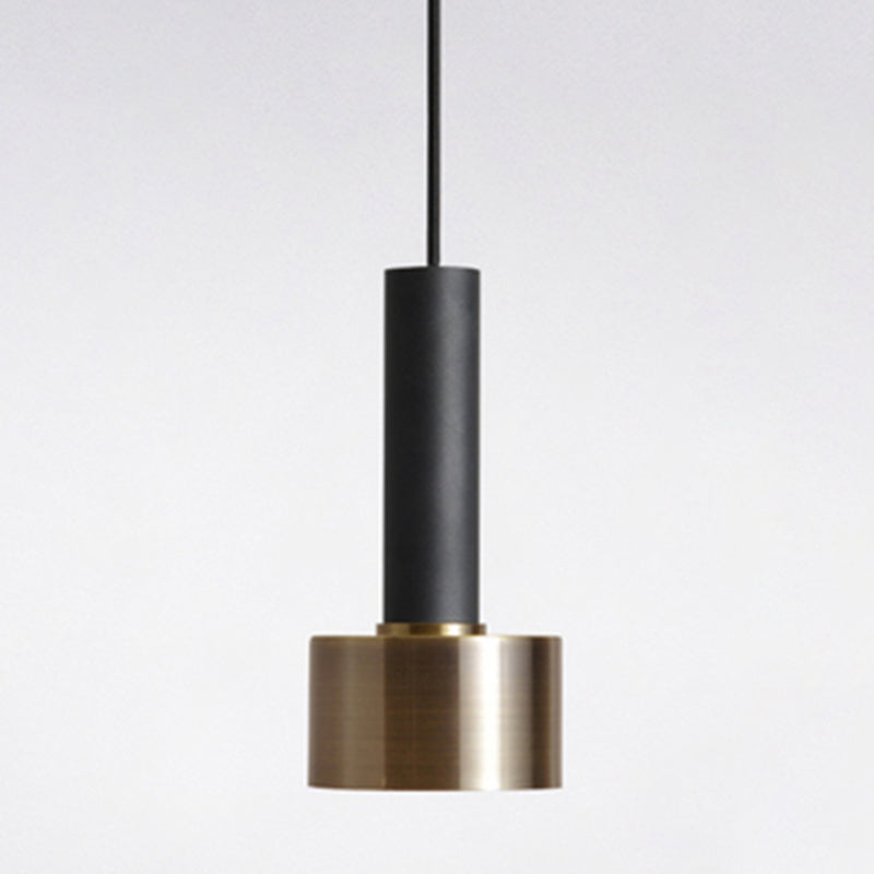 Metal Shaded Down Lighting Pendant Minimalist Style Pendant Lighting Fixture in Black