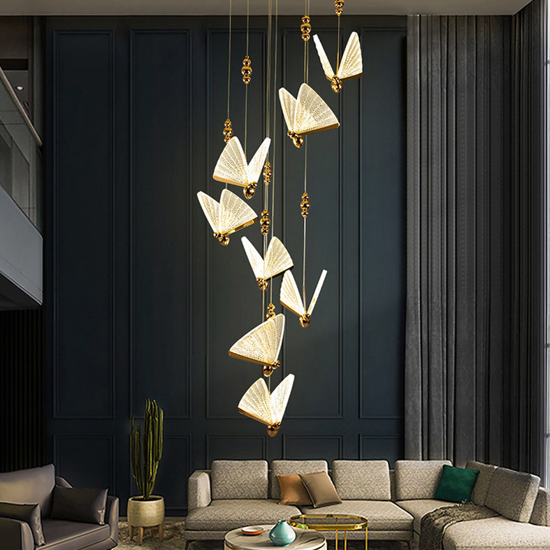 Butfly acrylique pendentif éclairage