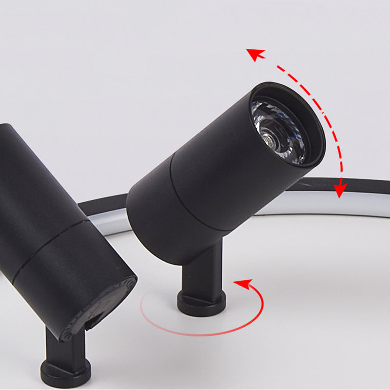 Luminaires encastrés, projecteurs rotatifs, lumière LED pour salon ou Restaurant