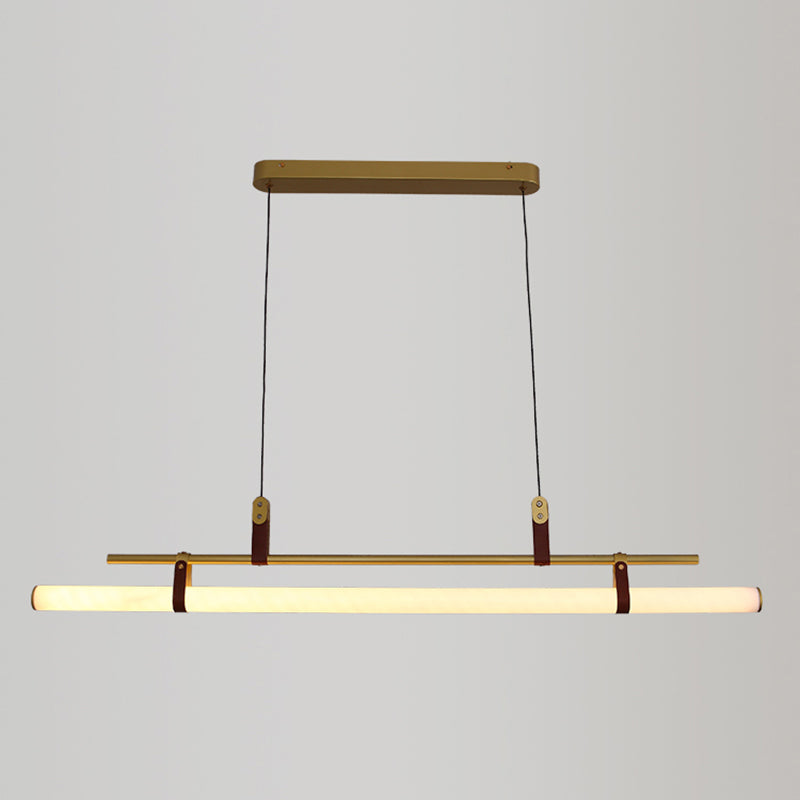 New Modern Metal Island Pendant Light Linear Chandelier Light Fixture for Dinging Room