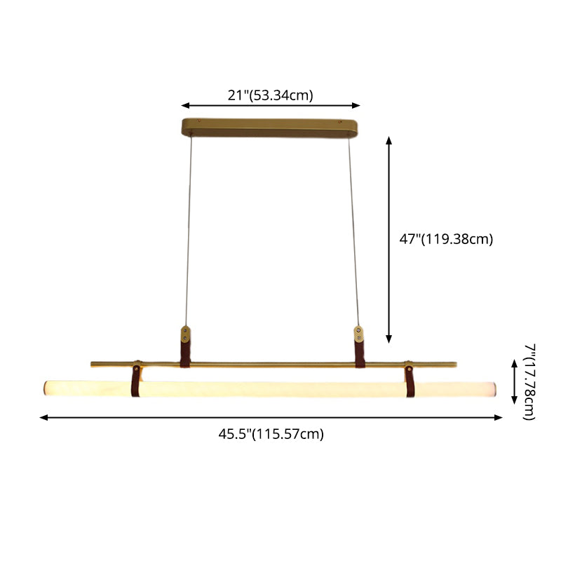 Nuovo lampada lampadario a sospensione moderno di metallo a sospensione per la luce lineare per la stanza di dinging