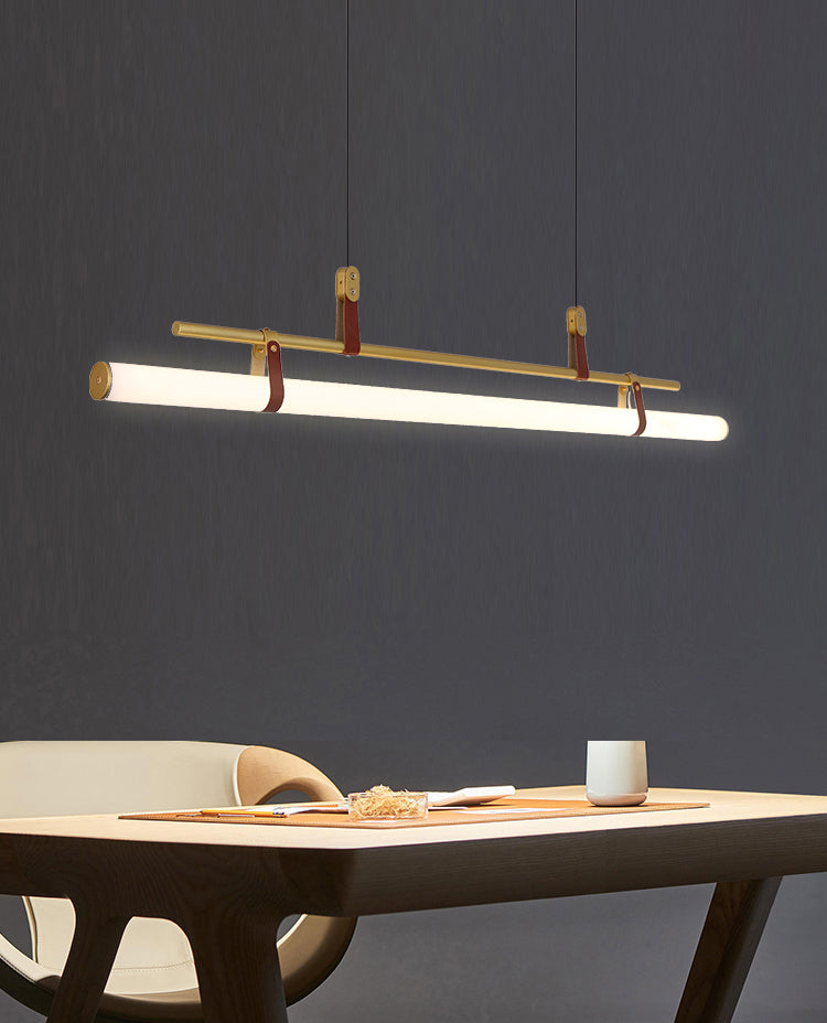 Nuovo lampada lampadario a sospensione moderno di metallo a sospensione per la luce lineare per la stanza di dinging