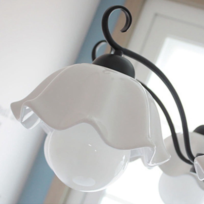 Contemporary Ceramics Ceiling Pendant Light Sputnik Hanging Pendant Light for Bedroom