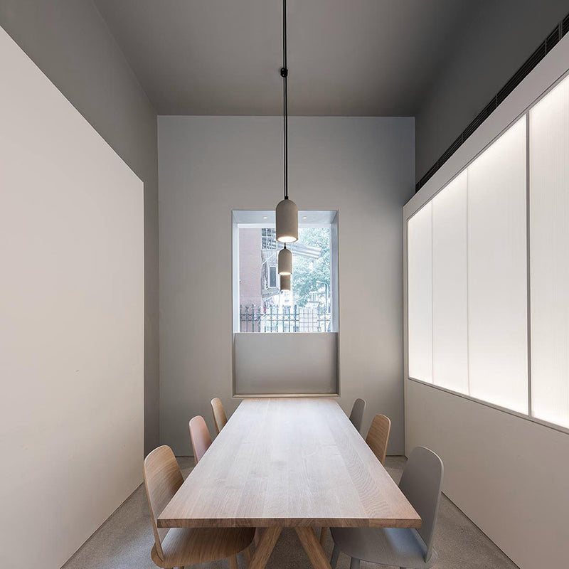 Modern Cement Pendulum Light 1-Light hangend plafondlicht voor eetkamer