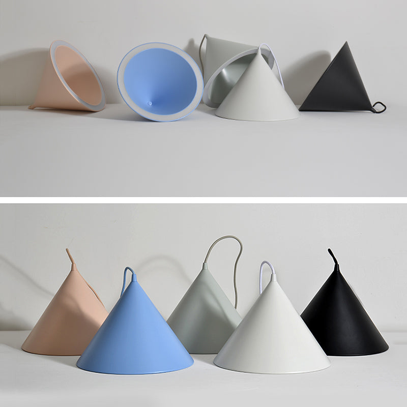 Cone Nordic Modern Pendant Light Metal 1-Light Down Lighting for Dining Room