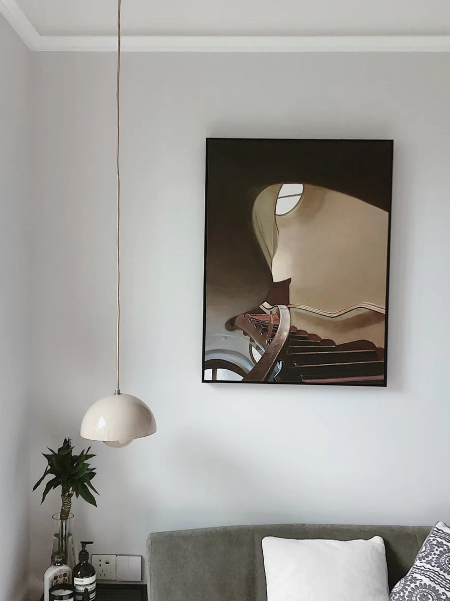 Iron Iron Contemporary sospeso a sospensione Light 1 ciondolo a 1 luce per sala da pranzo