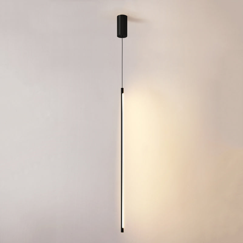 Metal New Modern Hanging Ceiling Light Linear 1-Light Pendant Light for Bedroom