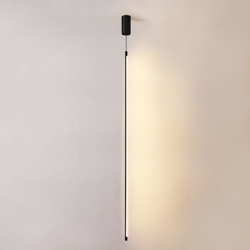 Metal New Modern Hanging Ceiling Light Linear 1-Light Pendant Light for Bedroom