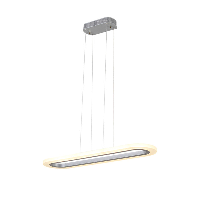 Nouveau éclairage de lustre linéaire en aluminium blanc moderne pour le bureau