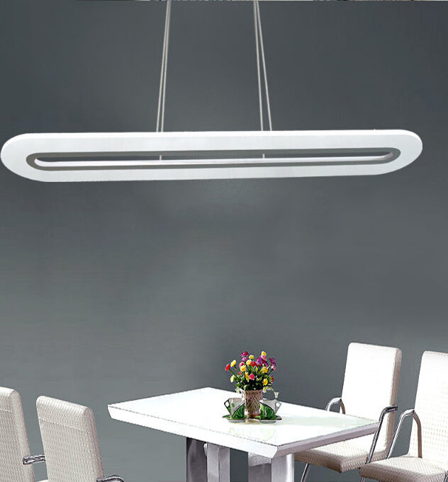 Nouveau éclairage de lustre linéaire en aluminium blanc moderne pour le bureau