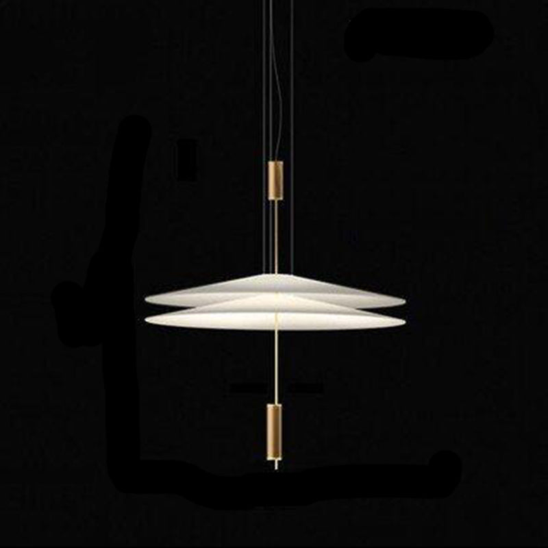 Slim Metal Modern Hanging Lamp Kit 1-Light LED Down Lighting Pendant for Living Room