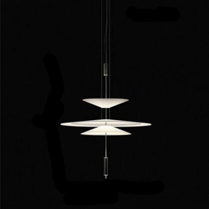Slim Metal Modern Hanging Lamp Kit 1-Light LED Down Lighting Pendant for Living Room