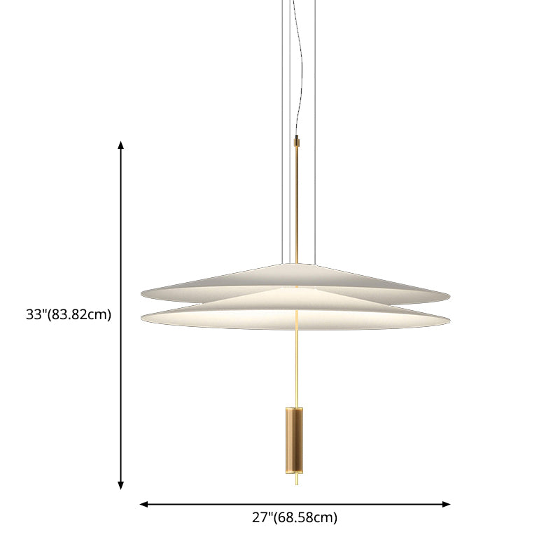 Slim Metal Modern Hanging Lamp Kit 1-Light LED Down Lighting Pendant for Living Room