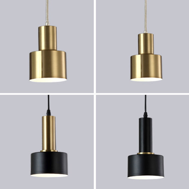 1-Licht-Metallzylinder Anhänger Licht moderner Stil Down Lighting für Esszimmer