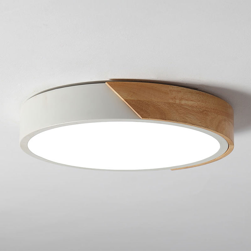 Soporte de vaciado de LED acrílico circular en estilo conciso moderno de hierro forjado de hierro forjado para espacios interiores