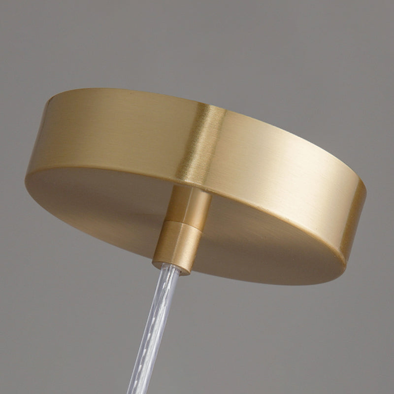 Semplicità moderna a soffitto rotondo a sospensione in vetro di latte appeso per soggiorno