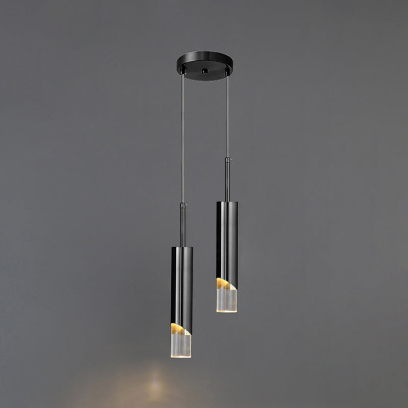 Postmodern Simplicity Cylinder Ceiling Suspension Lamp Acrylic Ceiling Lights Fixture for Restaurant