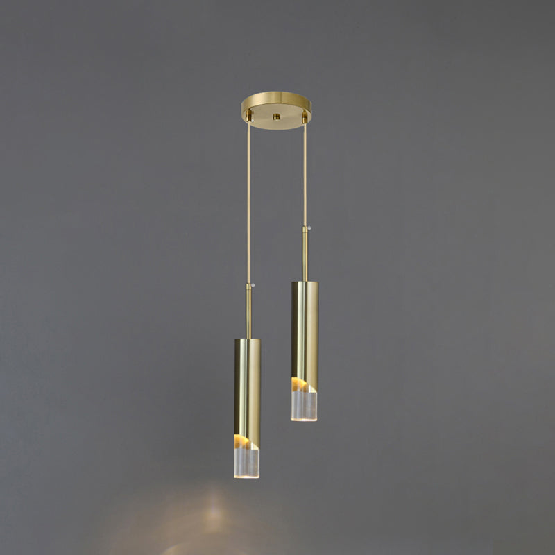 Postmodern Simplicity Cylinder Ceiling Suspension Lamp Acrylic Ceiling Lights Fixture for Restaurant