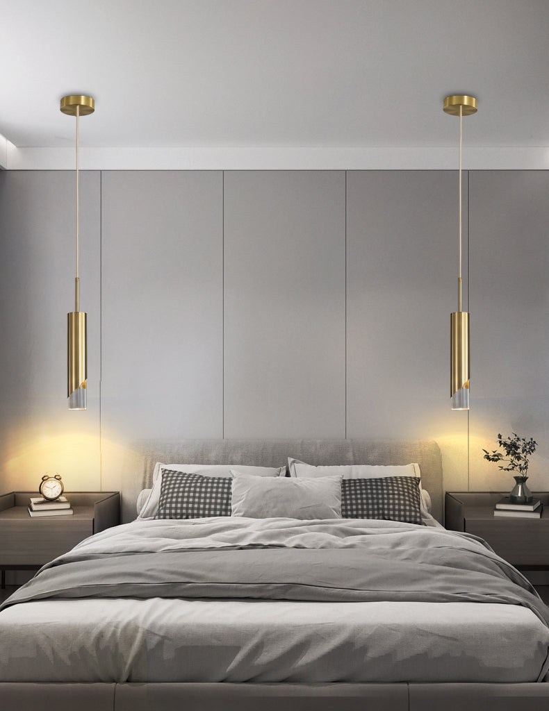 Postmodern Simplicity Cylinder Ceiling Suspension Lamp Acrylic Ceiling Lights Fixture for Restaurant