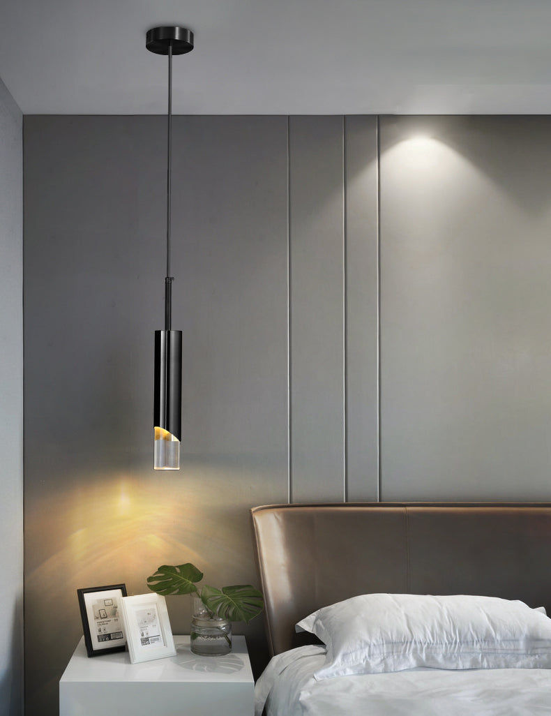 Postmodern Simplicity Cylinder Ceiling Suspension Lamp Acrylic Ceiling Lights Fixture for Restaurant