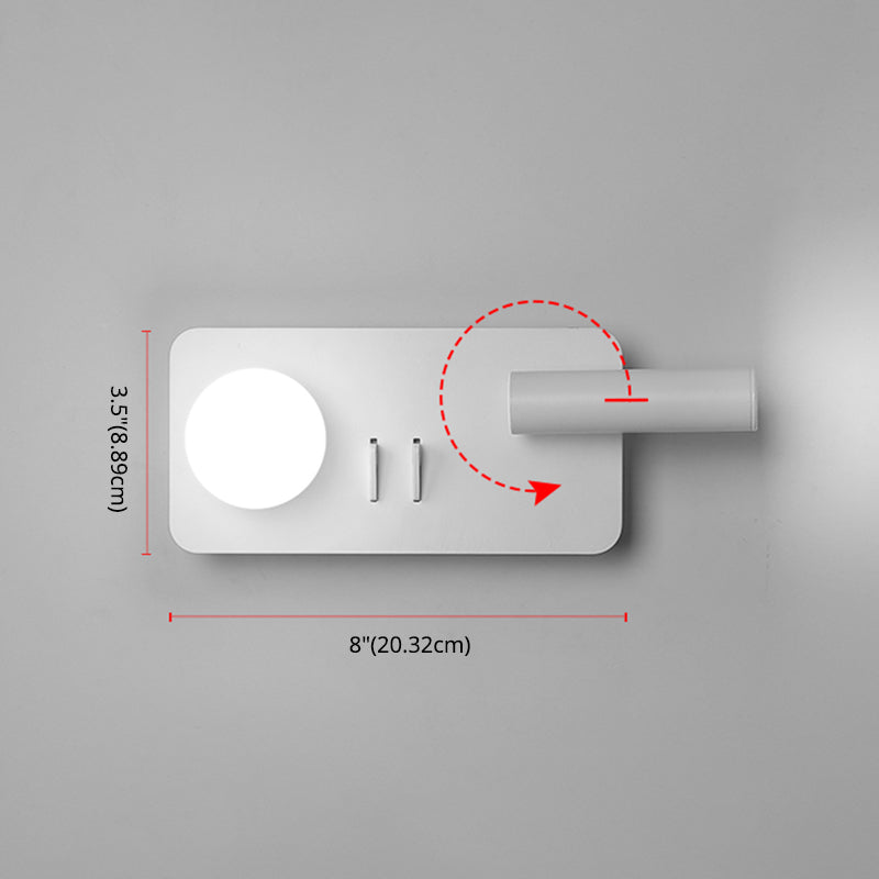 Modern Simplicity Style Bedside Reading Lamp Spotlight Design LED Wall Sconce for Bedroom