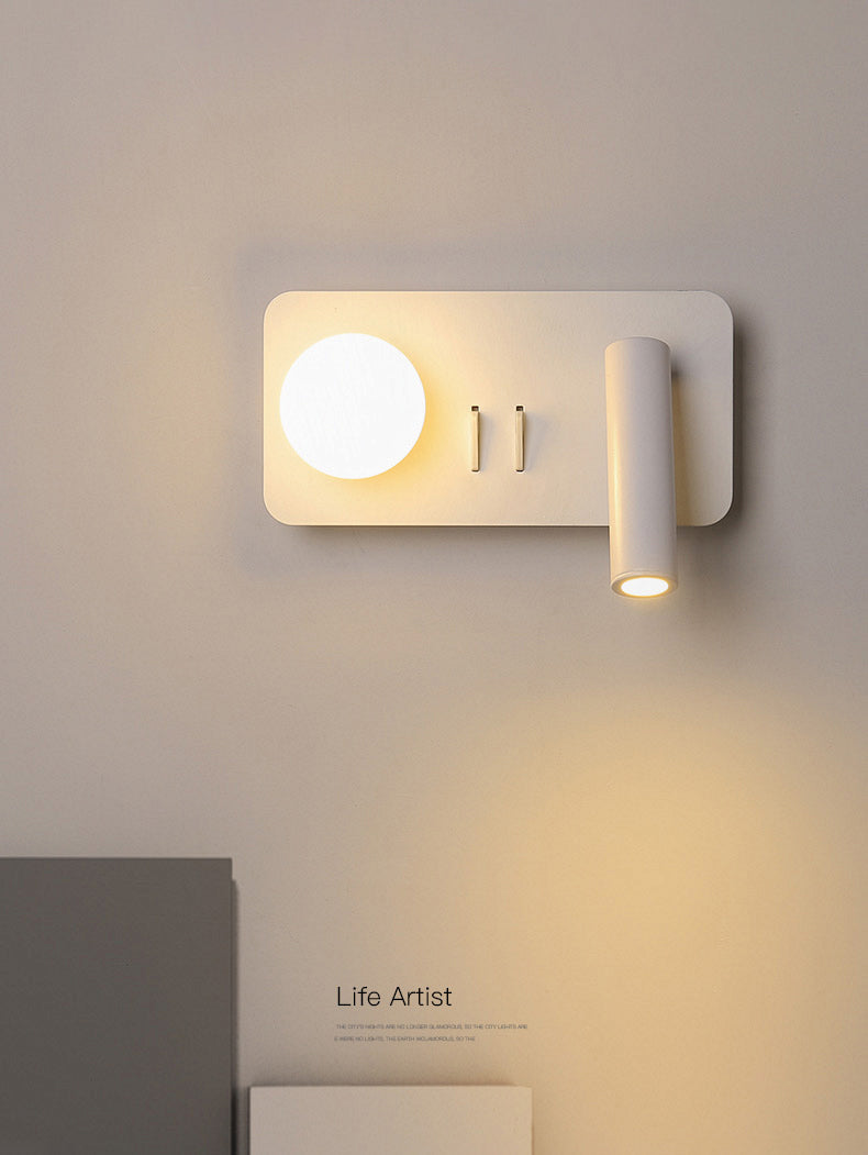 Modern Simplicity Style Bedside Reading Lamp Spotlight Design LED Wall Sconce for Bedroom