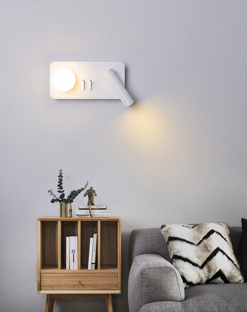 Modern Simplicity Style Bedside Reading Lamp Spotlight Design LED Wall Sconce for Bedroom